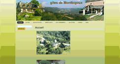 Desktop Screenshot of gitesdemontbigoux.fr